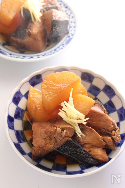 あらで作る　味しみぶり大根。