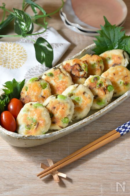 【チーズと枝豆のはんぺんつくね】ポリ袋で簡単！低糖質レシピ
