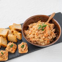 イワシの缶詰で簡単！イワシと焼き芋のパテ