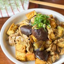 食欲そそる「豚となすのマヨカレー炒め」