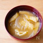 だしパックで簡単♪玉ねぎと油揚げの味噌汁