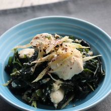【豆腐とわかめの旨だれサラダ】和えるだけでできる絶品サラダ！