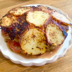 ゆかりの作ってみた!投稿(重ねて重ねて『ジャンボ・チーズハンバーグ』)