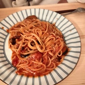 和音の作ってみた!投稿(なすとツナのトマトチーズパスタ【#麺の別茹で不要】)