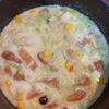 ぺんぎん？の作ってみた!投稿(【さつま揚げとキャベツの豆乳スープ】キャベツたっぷり♪)