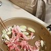 【白菜と厚揚げの煮浸し】ワンパンじわる副菜の工程1