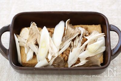 厚揚げと舞茸の納豆チーズ焼き By 中原美香子 レシピサイト Nadia ナディア プロの料理家のおいしいレシピ