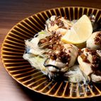 💫蒸し牡蠣のにんにく醤油ダレ