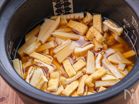 たけのこと油揚げの炊き込みご飯のポイント