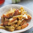 【作り置き】煮込み10分で味しみしみ♪ふきとたけのこの煮物
