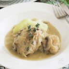 鶏肉のゴルゴンゾーラクリーム煮