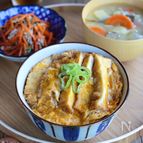 厚揚げでなんちゃってカツ丼【コスパよし！ボリュームたっぷり】