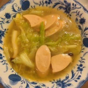 たりおの作ってみた!投稿(レンジで5分！和風カレースープ)