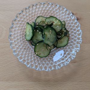 ゆいの作ってみた!投稿(『きゅうりの胡麻おかか和え』)