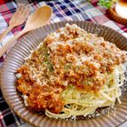 本当に簡単！！肉感残したまま『レンジDE本格ミートソース』