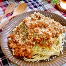 本当に簡単！！肉感残したまま『レンジDE本格ミートソース』