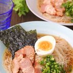 そうめんで作る♪冷やしラーメン風【醤油味】