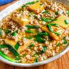 10分で爆速♪【ひき肉とニラ厚揚げのピリ辛とろとろ中華煮】