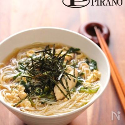やさしい♪親子にゅうめん。