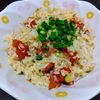 かなの作ってみた!投稿(レンジで簡単！梅干とプチトマトの夏おこわ)