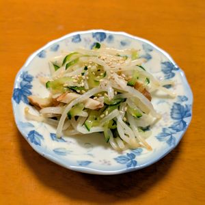 ゆきまる🐬🫧の作ってみた!投稿(【ちくわともやしのナムル】レンジで簡単腸活に)