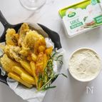 フライパンで。揚げたてが美味しい！フィッシュ&チップス