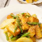 厚揚げとじゃがいもの醤油麹ソテー＊子にもおすすめ