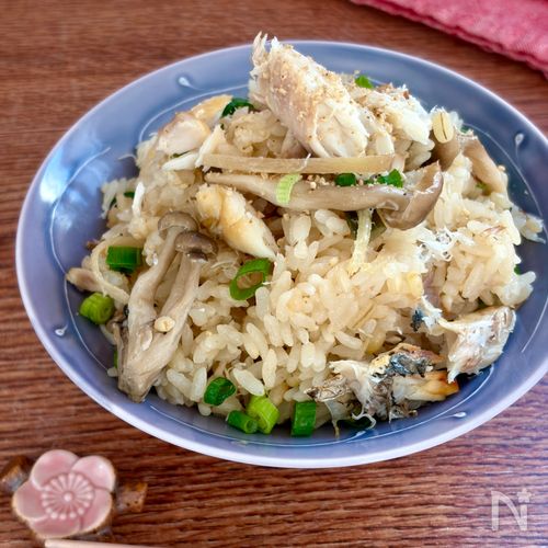 焼き塩さばの生姜香る炊き込みごはん