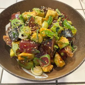 mi-koの作ってみた!投稿(カツオのピリ辛 ユッケ丼　)