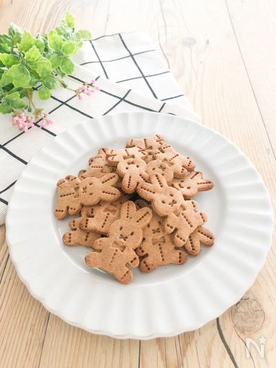 ノンオイル砂糖なし バナナきな粉クッキー 卵小麦粉乳不使用 By Nami レシピサイト Nadia ナディア プロの料理家のおいしいレシピ