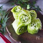 【簡単漬け物】ぬか漬けキャベツときゅうりのクルクル巻き
