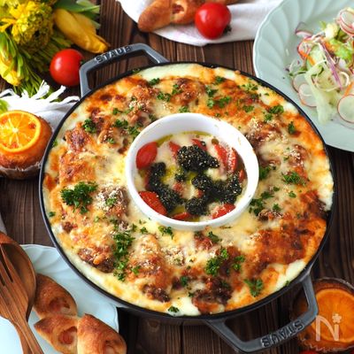 同時に出来る！ミートドリアと焼きカプレーゼ