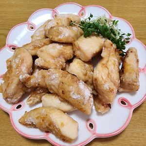 ナムディの作ってみた!投稿(お弁当のおかず＆一口おつまみ♡ささみの生姜醤油揚げ焼き)