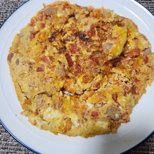 とももの作ってみた!投稿(残り野菜で！彩りイタリアンオムレツ《味付けにポイント♪》)
