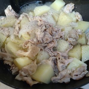 けこすの作ってみた!投稿(汁まで美味しい！塩肉じゃが)