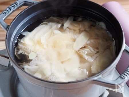 むっちんさんの新生姜の甘酢漬け工程4