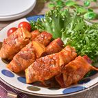 さつま芋の肉巻きポークチャップ│子どもも大好き！ご飯がすすむ