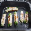 ニラとえのきの豚肉巻き焼き(梅肉ラーポン酢かけ)の工程4