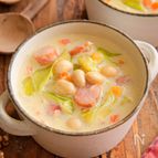 【野菜たっぷりお豆の豆乳スープ】1人分50円 簡単/栄養満点