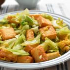 春キャベツと厚揚げの卵とじ【＃フライパン＃煮物＃簡単】