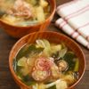 みょうが香る♪長ねぎと油揚げのみそ汁