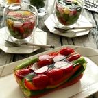 美味しい『だしプレッソ』で♪カラフル野菜の和風グラステリーヌ
