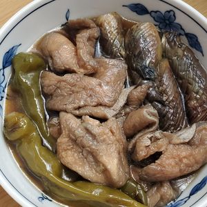 週一だけは頑張ります💦の作ってみた!投稿(とろとろ秋なすと油揚げの♪たっぷりあま～いお出汁の煮浸し🤩)