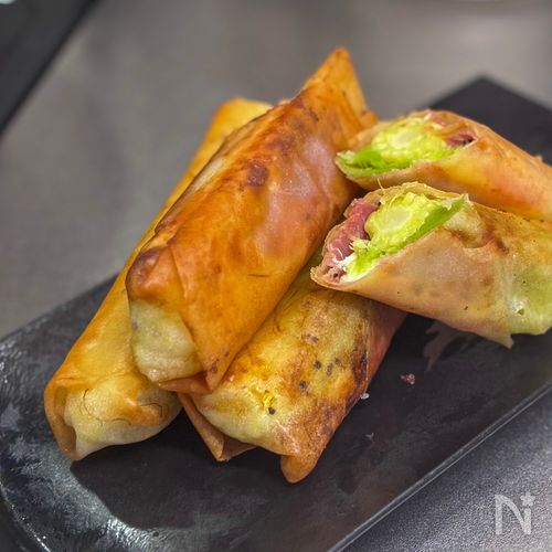 巻くだけ簡単🌽ヤングコーンの春巻き