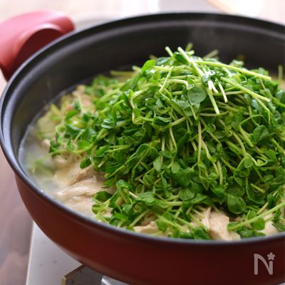 レモン鶏の白菜蒸し鍋