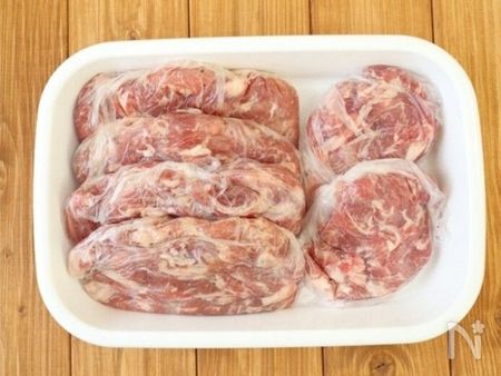 京(みさと)さん流豚こま肉の冷凍保存方法