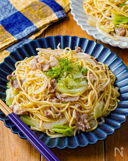 【息子の大好物！我が家の基本の塩焼きそば】子供受け抜群♡︎