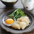「重ねるだけで」春のご馳走【菜の花とホタテの昆布締め】