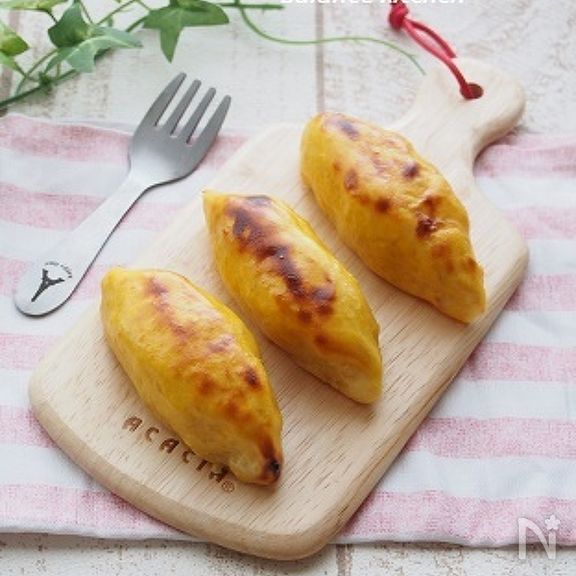 材料2つのスイートポテト　焼き芋リメイク