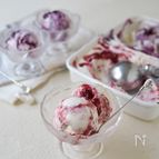 マシュマロで簡単！
ベリーのマーブルアイスクリーム